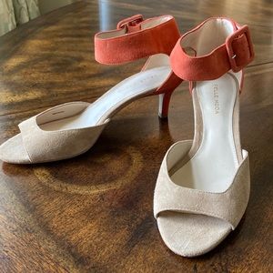 NWOT Pelle Moda Kitten Heel Ankle Strap Sandals size 8 1/2